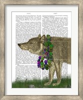 Framed Wolf and Garland