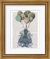 Framed Octopus Cage and Balloons