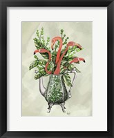 Framed Vase Of Flamingos