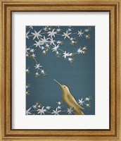 Framed Golden Hummingbird 1