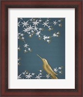 Framed Golden Hummingbird 1