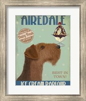 Framed Airedale Ice Cream