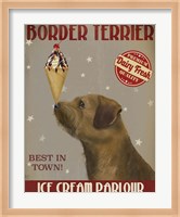Framed Border Terrier Ice Cream