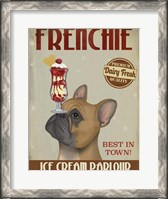 Framed French Bulldog Ice Cream