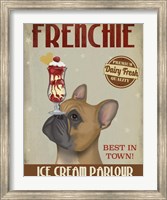 Framed French Bulldog Ice Cream