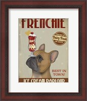 Framed French Bulldog Ice Cream