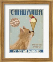 Framed Chihuahua, Long Haired, Ice Cream