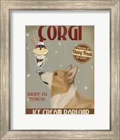 Framed Corgi, Tan, Ice Cream