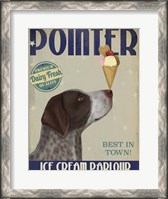 Framed German Shorthaired Pointer Ice Cream