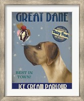 Framed Great Dane, Tan, Ice Cream