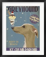 Framed Greyhound, Tan, Ice Cream