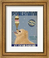 Framed Pomeranian Ice Cream