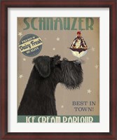 Framed Schnauzer, Black, Ice Cream