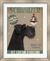 Framed Schnauzer, Black, Ice Cream