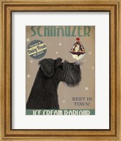 Framed Schnauzer, Black, Ice Cream