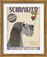 Framed Schnauzer, Grey, Ice Cream