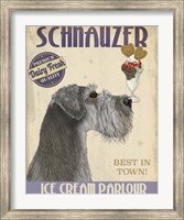 Framed Schnauzer, Grey, Ice Cream