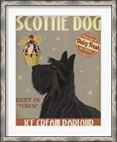 Framed Scottish Terrier Ice Cream