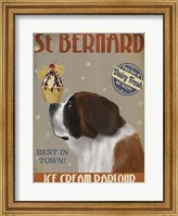 Framed St Bernard Ice Cream
