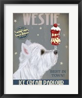 Framed Westie Ice Cream