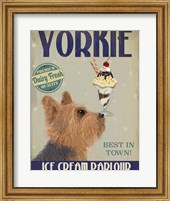 Framed Yorkshire Terrier Ice Cream