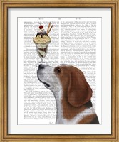 Framed Beagle Ice Cream