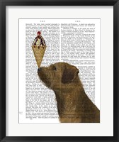 Framed Border Terrier Ice Cream