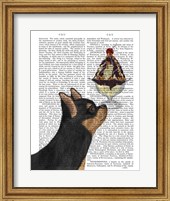 Framed Chihuahua, Black and Ginger, Ice Cream