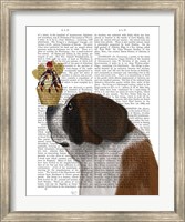 Framed St Bernard Ice Cream