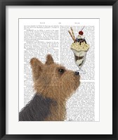 Framed Yorkshire Terrier Ice Cream