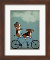 Framed Basset Hound Tandem