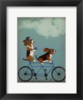 Framed Basset Hound Tandem