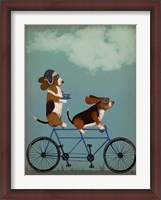 Framed Basset Hound Tandem