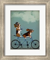 Framed Basset Hound Tandem