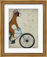 Framed Boxer on Bicycle