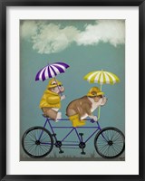 Framed English Bulldog Tandem