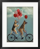 Framed German Shepherd Tandem