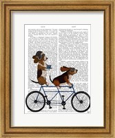 Framed Basset Hound Tandem