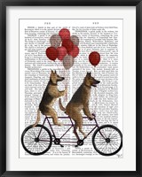 Framed German Shepherd Tandem