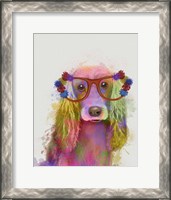 Framed Rainbow Splash Cocker Spaniel, Portrait