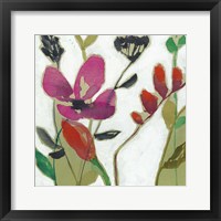 Framed 'Vivid Flowers I' border=