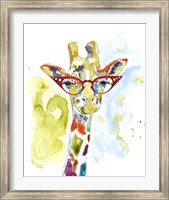Framed Smarty-Pants Giraffe