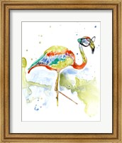 Framed 'Smarty-Pants Flamingo' border=