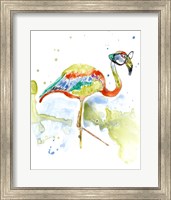 Framed 'Smarty-Pants Flamingo' border=