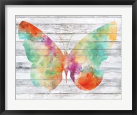 Framed Wings on Wood I