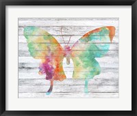 Wings on Wood II Framed Print