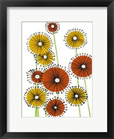 Flower Wheels I Framed Print