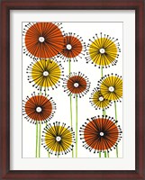 Framed Flower Wheels II