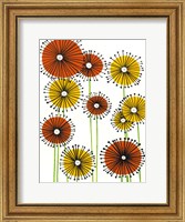 Framed Flower Wheels II