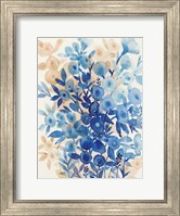 Framed Blueberry Floral II